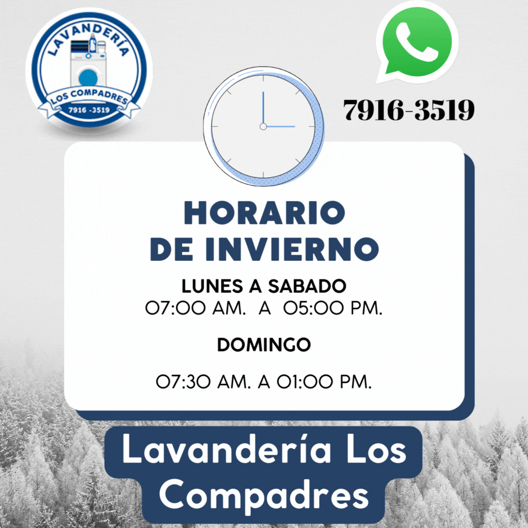 horarios de invierno lavanderia los compadres